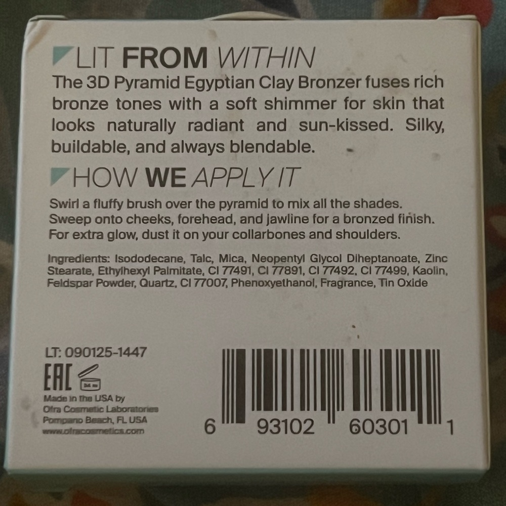 OFRA 3D Pyramid Egyptian Clay Bronzer | NIB - Picture 3 of 4